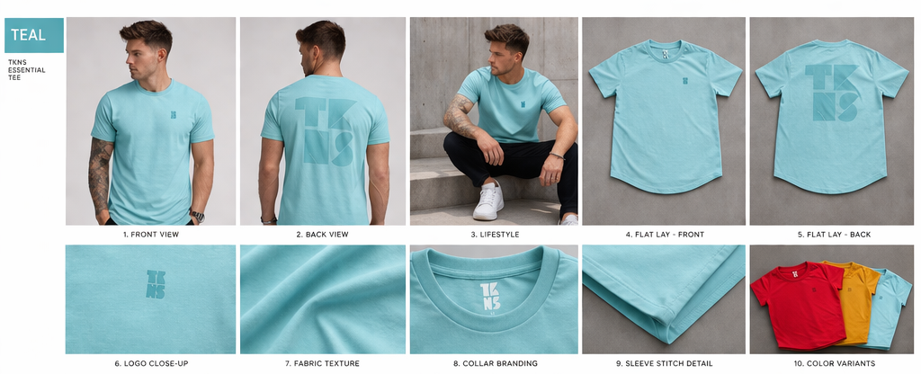 Big Logo TKNS Teal T-Shirt